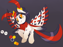 Size: 1024x757 | Tagged: safe, artist:zombie, oc, oc only, mothpony, original species, solo