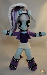Size: 1024x1641 | Tagged: safe, artist:ketika, coloratura, earth pony, anthro, g4, anthro plushie, boots, clothes, countess coloratura, female, irl, photo, plushie, skirt, solo, veil
