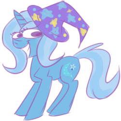 Size: 700x700 | Tagged: safe, artist:sherradestrix, trixie, pony, unicorn, g4, female, grin, mare, smiling, solo