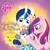 Size: 772x770 | Tagged: safe, artist:amy mebberson, princess cadance, princess flurry heart, shining armor, g4, my little pony: good night baby flurry heart, the crystalling, book cover, clothes, cute, dress, flurrybetes, mike vogel, open mouth, smiling