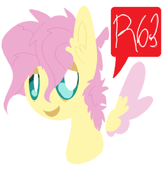 Size: 710x765 | Tagged: safe, artist:goatpaste, fluttershy, g4, bust, butterscotch, rule 63, simple background, solo, white background