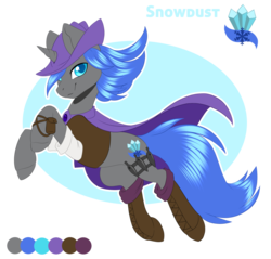 Size: 995x950 | Tagged: safe, artist:silkensaddle, oc, oc only, oc:snowdust, commission, solo