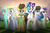 Size: 1000x652 | Tagged: safe, artist:drawponies, bon bon, derpy hooves, dj pon-3, doctor whooves, lyra heartstrings, octavia melody, sweetie drops, time turner, vinyl scratch, earth pony, pegasus, pony, unicorn, g4, background six, doctor who, female, male, mare, mouth hold, secret agent sweetie drops, sonic screwdriver, stallion, watch