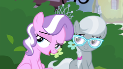 Size: 1280x720 | Tagged: safe, screencap, diamond tiara, silver spoon, earth pony, pony, g4, twilight time, cute, glasses, silverbetes