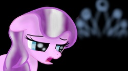 Size: 1024x573 | Tagged: safe, artist:stacypullon, diamond tiara, crusaders of the lost mark, g4, female, open mouth, sad, solo, the pony i want to be