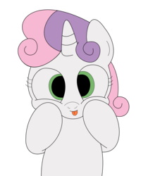 Size: 4000x4760 | Tagged: safe, artist:lunareclipse1, sweetie belle, pony, unicorn, g4, :p, absurd resolution, cute, diasweetes, female, horn, silly, silly pony, simple background, solo, tongue out, transparent background