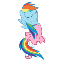 Size: 886x901 | Tagged: safe, artist:michaelsety, edit, vector edit, rainbow dash, g4, ballerina, dancing, female, rainbow dash always dresses in style, rainbowrina, simple background, solo, tights, transparent background, vector