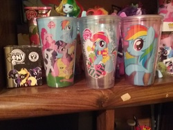 Size: 2592x1944 | Tagged: safe, applejack, fluttershy, pinkie pie, rainbow dash, rarity, twilight sparkle, g4, christmas, collection, cup, merchandise