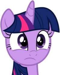 Size: 4768x5960 | Tagged: safe, artist:slb94, edit, twilight sparkle, g4, the cutie re-mark, absurd resolution, female, frown, sad, simple background, solo, transparent background, vector