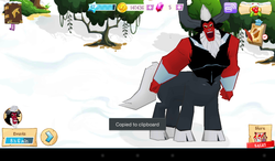 Size: 1024x600 | Tagged: safe, gameloft, screencap, lord tirek, g4, roar, snow