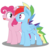 Size: 1600x1600 | Tagged: safe, artist:dr-whiskey, pinkie pie, rainbow dash, g4, bubble berry, rainbow blitz, rule 63, simple background, transparent background