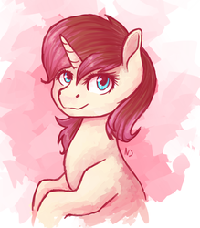 Size: 1310x1496 | Tagged: safe, artist:nightskrill, oc, oc only, oc:riddle kay, pony, unicorn, bust, female, mare, portrait, solo