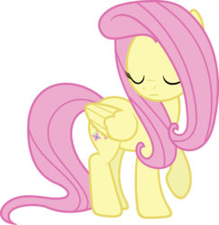Size: 6000x6171 | Tagged: safe, artist:slb94, fluttershy, g4, the hooffields and mccolts, absurd resolution, female, frown, raised hoof, sad, simple background, solo, transparent background, vector