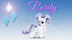 Size: 1920x1080 | Tagged: safe, artist:infinitewarlock, rarity, crystal pony, pony, unicorn, g4, alternate hairstyle, crystal rarity, crystallized, cutie mark, female, lens flare, mare, pose, vector, wallpaper