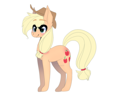 Size: 1024x768 | Tagged: safe, artist:captain-starburst, applejack, g4, female, simple background, solo, transparent background, watermark