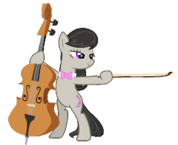 Size: 491x400 | Tagged: safe, artist:sunbusting, octavia melody, g4, animated, cello, female, idle animation, musical instrument, simple background, solo, transparent background