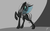 Size: 3200x2000 | Tagged: safe, artist:taxar, oc, oc only, oc:queen tenebris, changeling, changeling queen, changeling queen oc, female, high res, holeless, queen, solo, white changeling