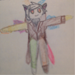 Size: 641x641 | Tagged: safe, artist:pichuchibi, discord, human, g4, chibi, eris, humanized, rule 63, traditional art