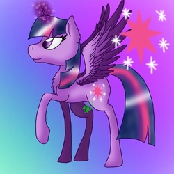 Size: 640x640 | Tagged: safe, artist:winchester, twilight sparkle, alicorn, pony, g4, female, mare, solo, twilight sparkle (alicorn)