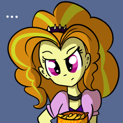 Size: 792x792 | Tagged: safe, artist:tjpones, adagio dazzle, equestria girls, g4, ..., cheese puffs, female, solo