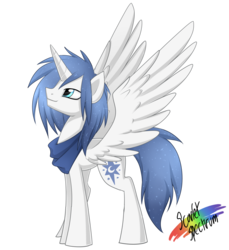 Size: 3300x3600 | Tagged: safe, artist:scarlet-spectrum, oc, oc only, oc:prince nova, alicorn, pony, alicorn oc, concave belly, high res, looking up, male, shawl, simple background, slender, solo, spread wings, stallion, thin, transparent background, wings