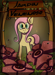 Size: 530x720 | Tagged: safe, artist:mariogamesandenemies, fluttershy, g4, comic cover, female, solo