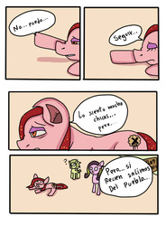 Size: 530x720 | Tagged: safe, artist:mariogamesandenemies, oc, oc only, oc:fitolea, oc:flessia, oc:tina, comic, solo, spanish, translated in the comments