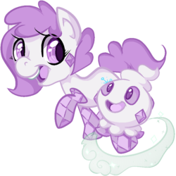 Size: 800x800 | Tagged: safe, artist:paintsplatter, vanillite, pokémon, ponified, video game