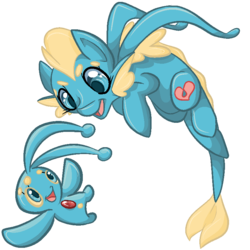 Size: 800x800 | Tagged: safe, artist:paintsplatter, manaphy, pokémon, ponified, video game