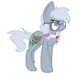 Size: 1200x1200 | Tagged: safe, artist:spottedpool90, oc, oc only, oc:ivy, offspring, parent:silver spoon, parent:snips, parents:silversnips, simple background, transparent background