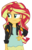 Size: 1778x2791 | Tagged: safe, artist:sketchmcreations, sunset shimmer, equestria girls, g4, my little pony equestria girls: friendship games, clothes, female, frown, hand on hip, inkscape, raised eyebrow, simple background, solo, transparent background, vector