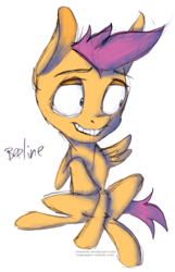 Size: 936x1452 | Tagged: safe, artist:wreckham, scootaloo, g4, rule 63, solo