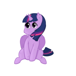 Size: 1200x1200 | Tagged: safe, artist:zlight, twilight sparkle, alicorn, pony, g4, female, mare, simple background, sitting, solo, twilight sparkle (alicorn)