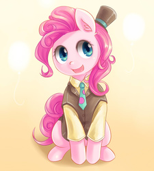 Size: 900x1000 | Tagged: safe, artist:ninjaham, pinkie pie, earth pony, pony, g4, clothes, female, necktie, shirt, solo, vest