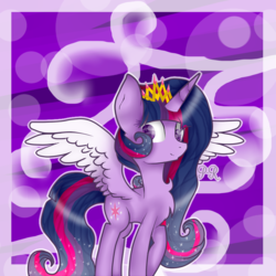 Size: 850x850 | Tagged: safe, artist:rena-mlp-999, twilight sparkle, alicorn, pony, g4, crown, female, mare, solo, twilight sparkle (alicorn)