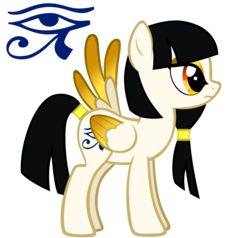 Size: 1651x1572 | Tagged: safe, artist:tsand106, oc, oc only, oc:amunet ma, pegasus, pony, egyptian, egyptian pony, solo