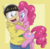 Size: 2279x2214 | Tagged: safe, artist:itoruna-the-platypus, pinkie pie, g4, crossover, high res, jyushimatsu, osomatsu-san