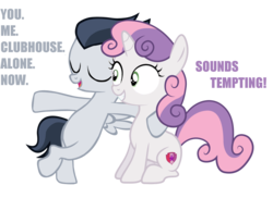 Size: 1224x892 | Tagged: safe, artist:lunaticdawn, rumble, sweetie belle, g4, female, implied sex, male, ship:rumbelle, shipping, straight, you. me. x. now.