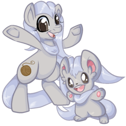 Size: 800x800 | Tagged: safe, artist:paintsplatter, cinccino, pokémon, ponified, video game