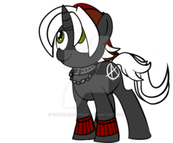 Size: 600x497 | Tagged: safe, artist:therebelphoenix, oc, oc only, anarchy, cute, watermark