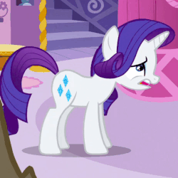 Size: 407x407 | Tagged: safe, screencap, rarity, pony, g4, sleepless in ponyville, animated, female