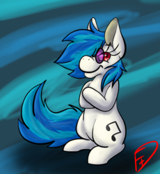 Size: 721x784 | Tagged: safe, artist:browniebrittle, dj pon-3, vinyl scratch, g4, female, solo