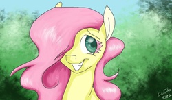 Size: 1024x600 | Tagged: safe, artist:cielthekitten, fluttershy, g4, female, solo