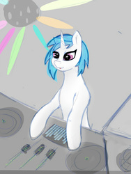 Size: 3000x4000 | Tagged: safe, artist:chapaevv, dj pon-3, vinyl scratch, g4, female, solo