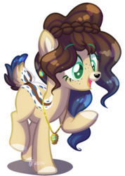 Size: 1260x1767 | Tagged: safe, artist:spacechickennerd, oc, oc only, oc:eventide, deer, deer pony, original species, simple background, solo, transparent background, vector