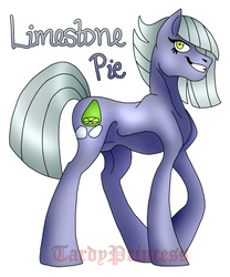 Size: 1552x1862 | Tagged: safe, artist:tardyprincess, limestone pie, earth pony, pony, g4, female, mare, simple background, solo, white background