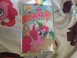 Size: 2592x1944 | Tagged: safe, pinkie pie, g4, bedsheets, irl, photo, play pack