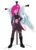 Size: 2550x3510 | Tagged: safe, artist:e-e-r, pinkie pie, princess celestia, equestria girls, g4, the cutie re-mark, alternate timeline, apinkalypse pie, belly button, crystal war timeline, flag, high res, midriff, pinkamena diane pie, simple background, soldier, transparent background