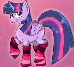 Size: 2211x1989 | Tagged: safe, artist:oomormunaoo, twilight sparkle, alicorn, pony, g4, clothes, female, mare, socks, solo, striped socks, twilight sparkle (alicorn)