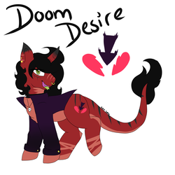 Size: 3000x3000 | Tagged: safe, artist:kat-astrophiic, oc, oc only, oc:doom desire, pony, high res, male, solo, stallion